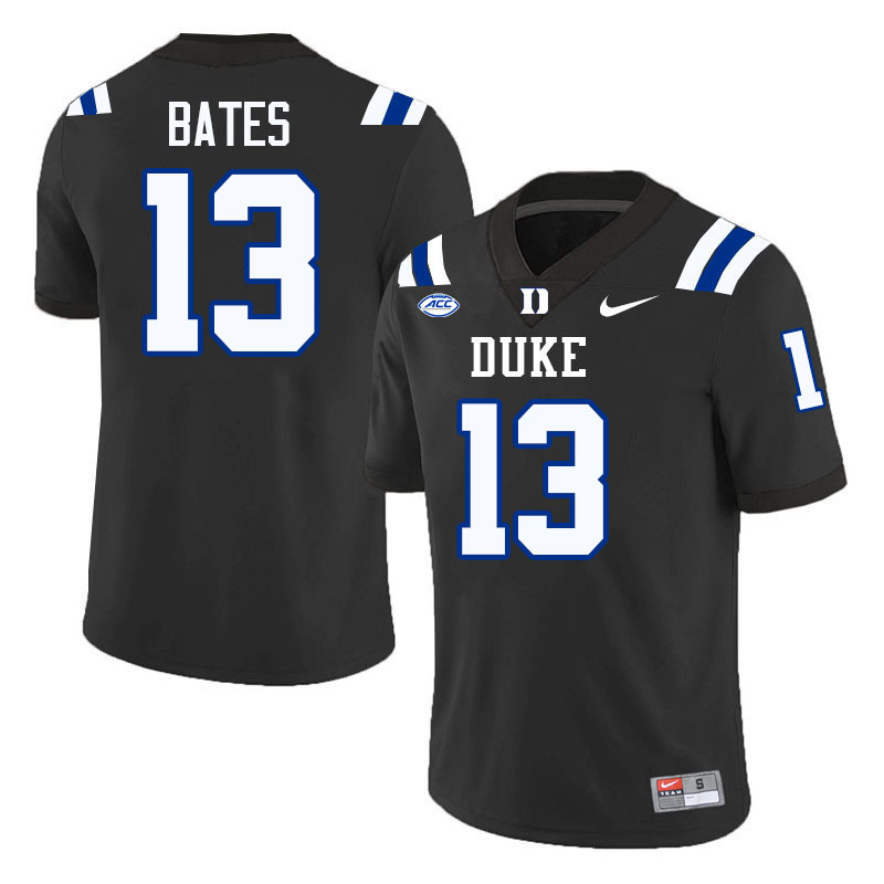 Duke Blue Devils #13 Travis Bates College Football Jersey Stitched-Black